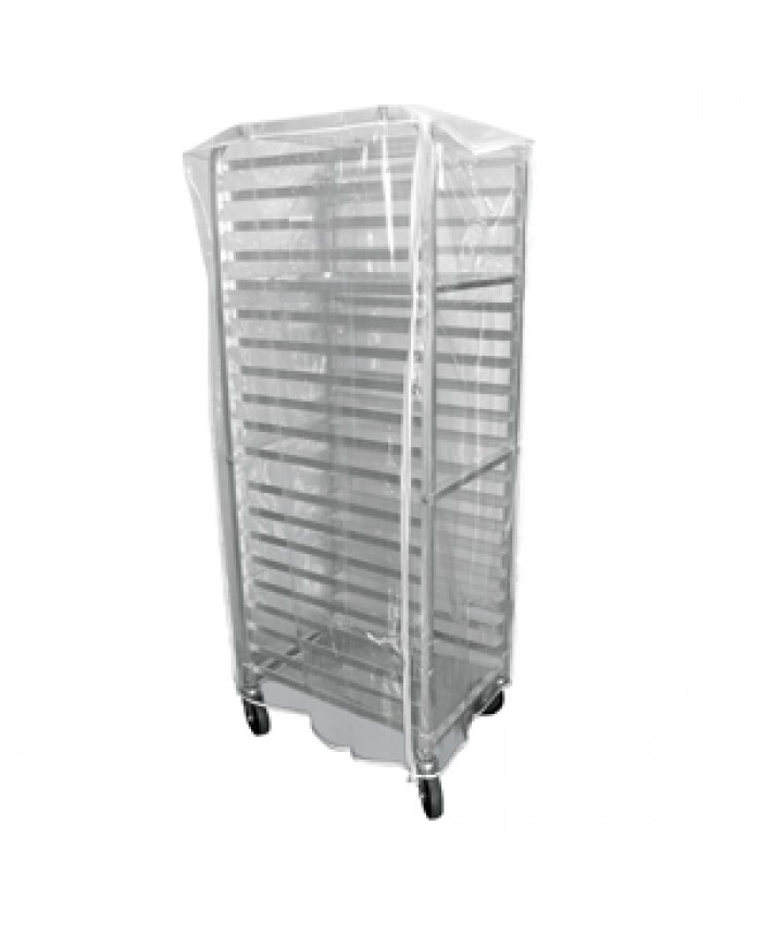 Plastic Bun Rack Cover with zipper for Tray Rack